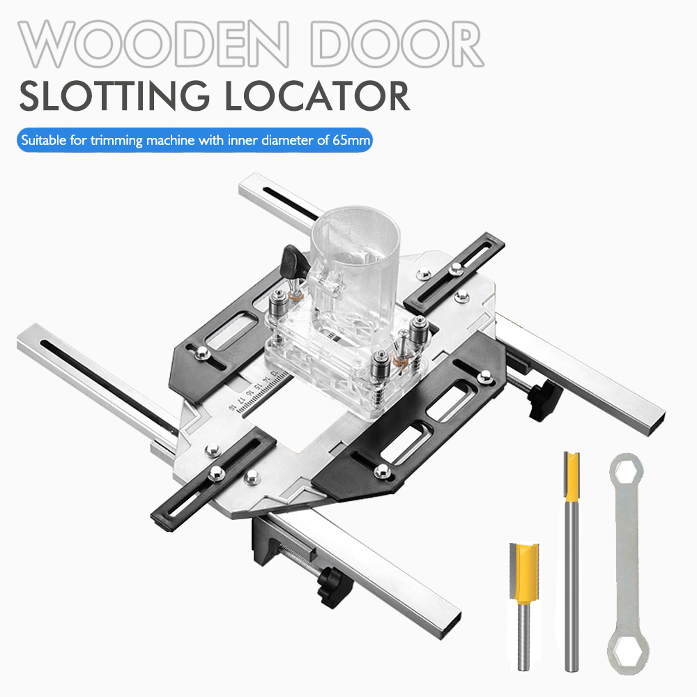 Router Trim Base - Szablon zawiasu drzwiowego Przyrząd do prowadzenia