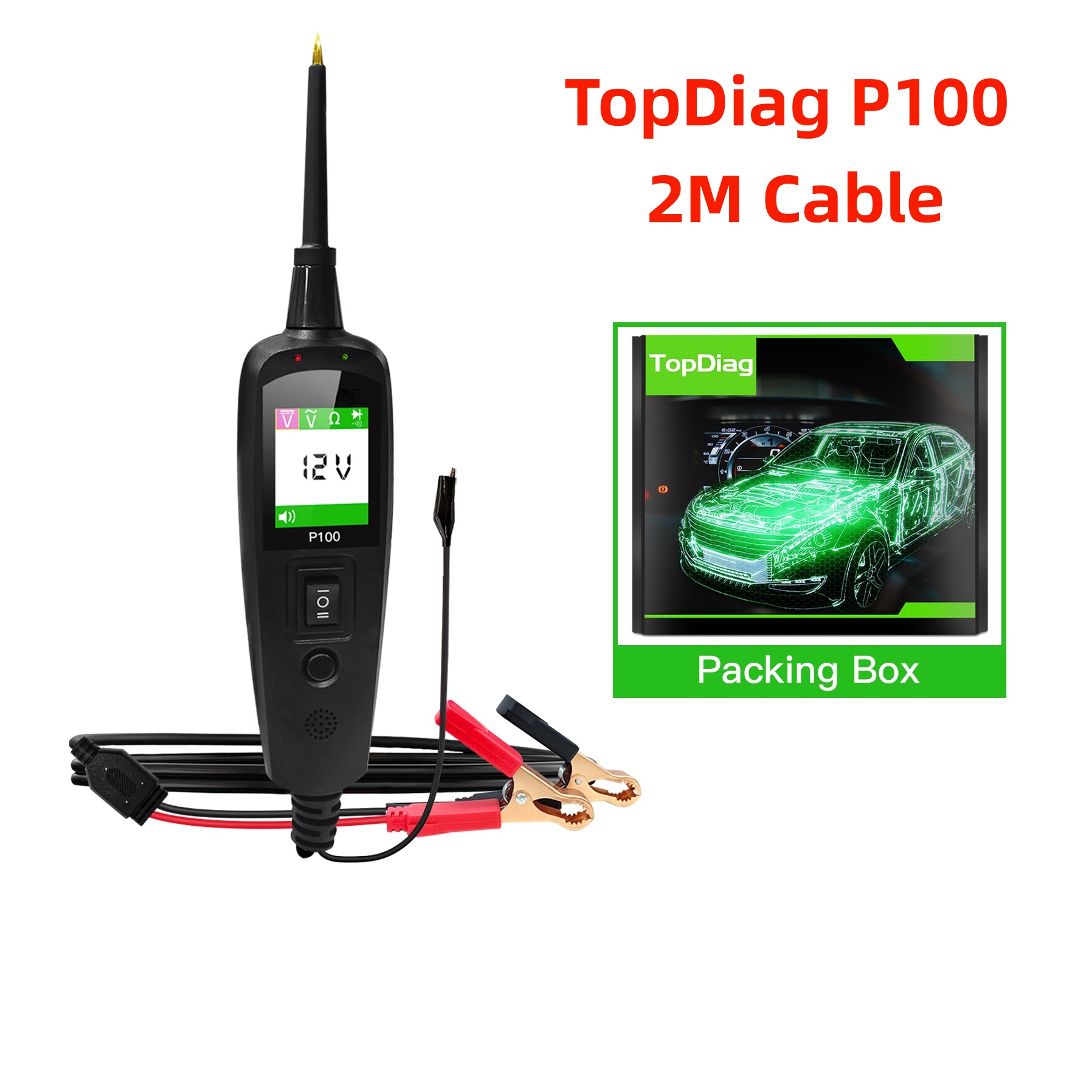 Kit Power Tools - TopDiag P100 2M Tester obwodów elektrycznych
