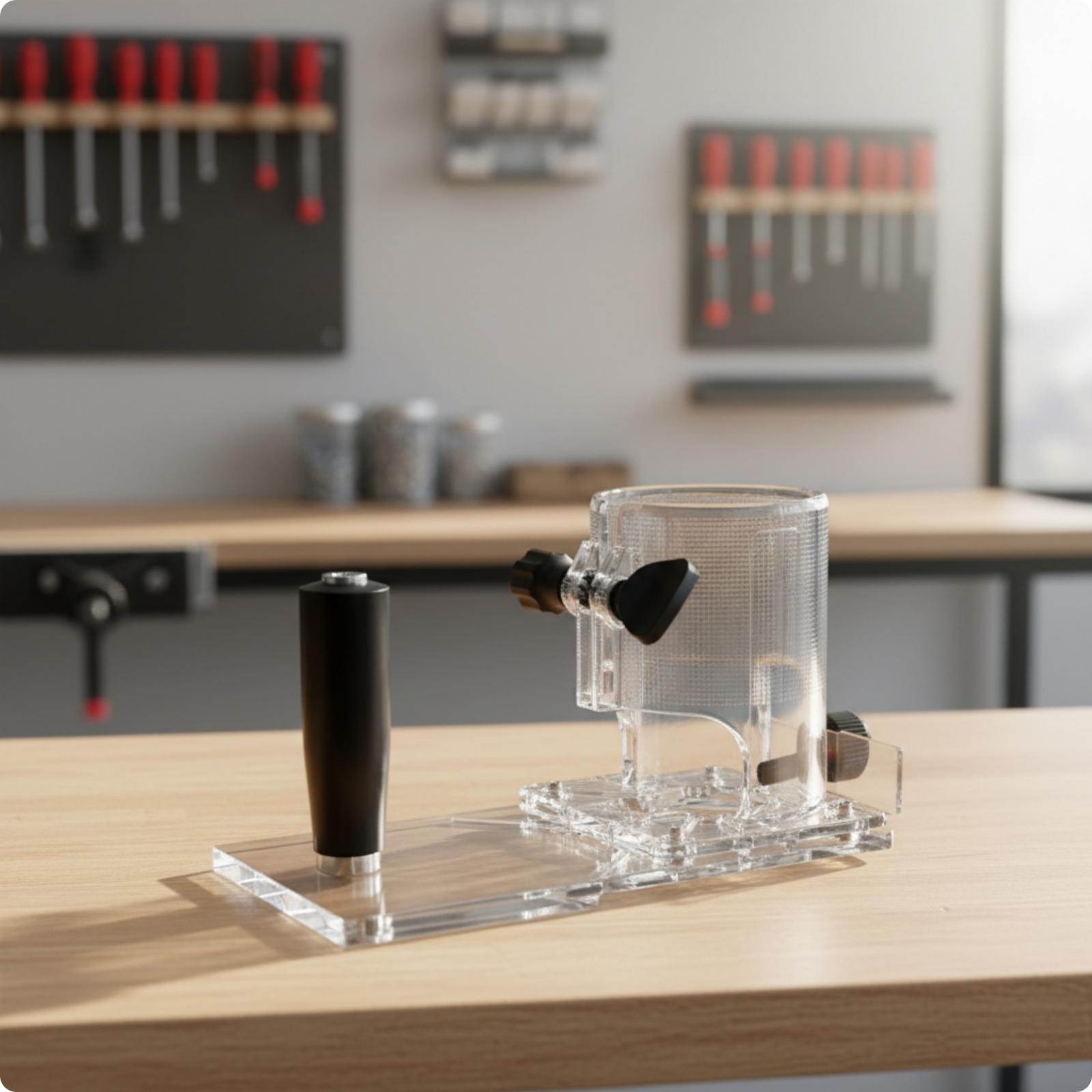 Przezroczysta akrylowa podstaw – Router Trim Base recenzja i cena